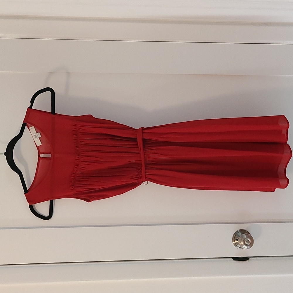 LOFT Red Dress Size 0